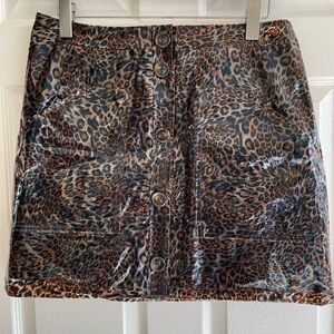 ASOS Leopard Print Mini Skirt